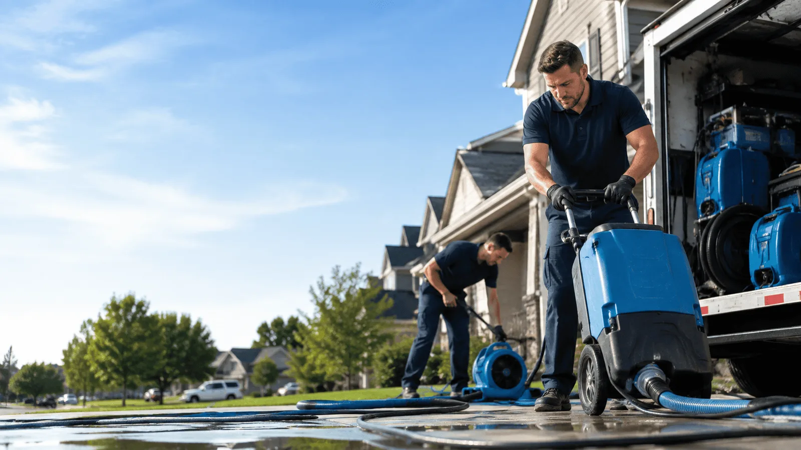 Dehumidification being performed in Mehoopany, PA